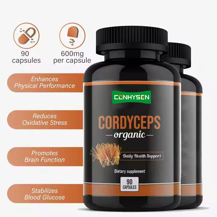 OEM ODM كبسولات Cordyceps العضوية تعزز وظيفة الدماغ كبسولات مكملات الأعشاب