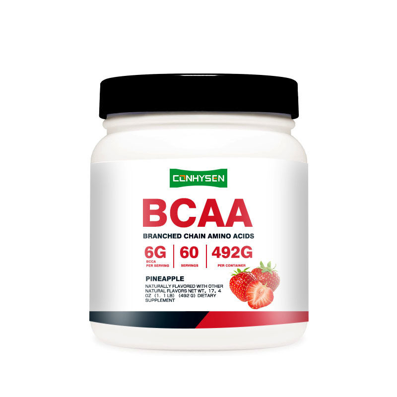 مسحوق BCAA لدعم العضلات السريع، مسحوق ما قبل التمرين في صالة الألعاب الرياضية للبالغين من النساء والرجال