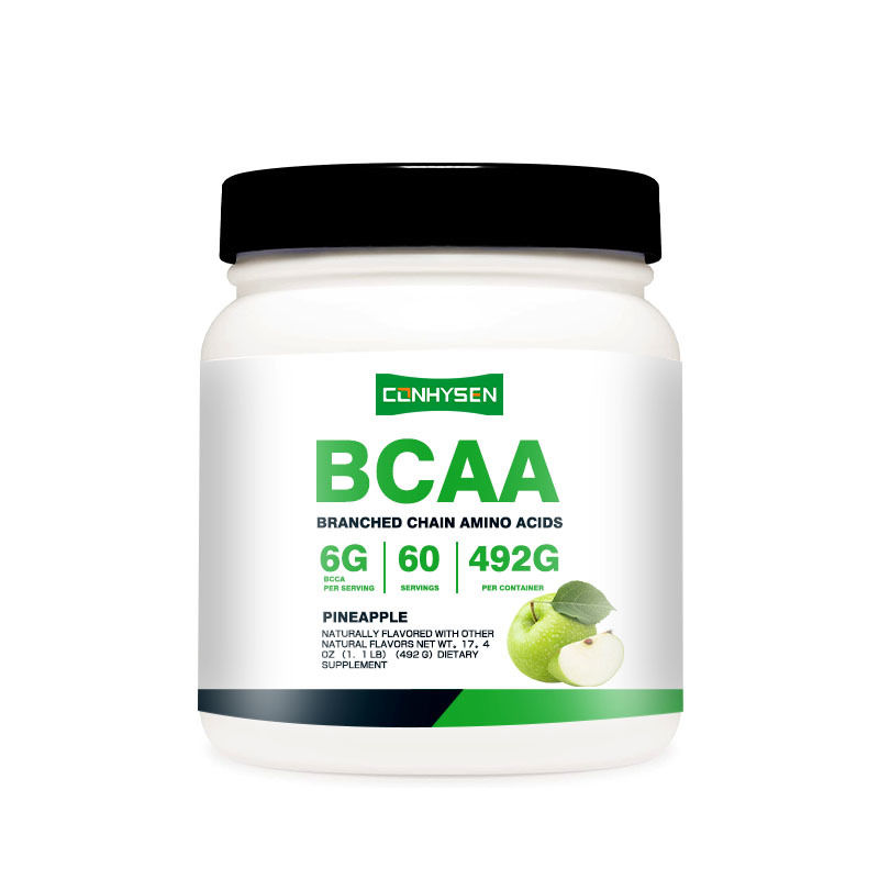 مسحوق الأحماض الأمينية متفرعة السلسلة (BCAA) لصحة الرياضة والتغذية يدعم نمو العضلات ومشروب الطاقة