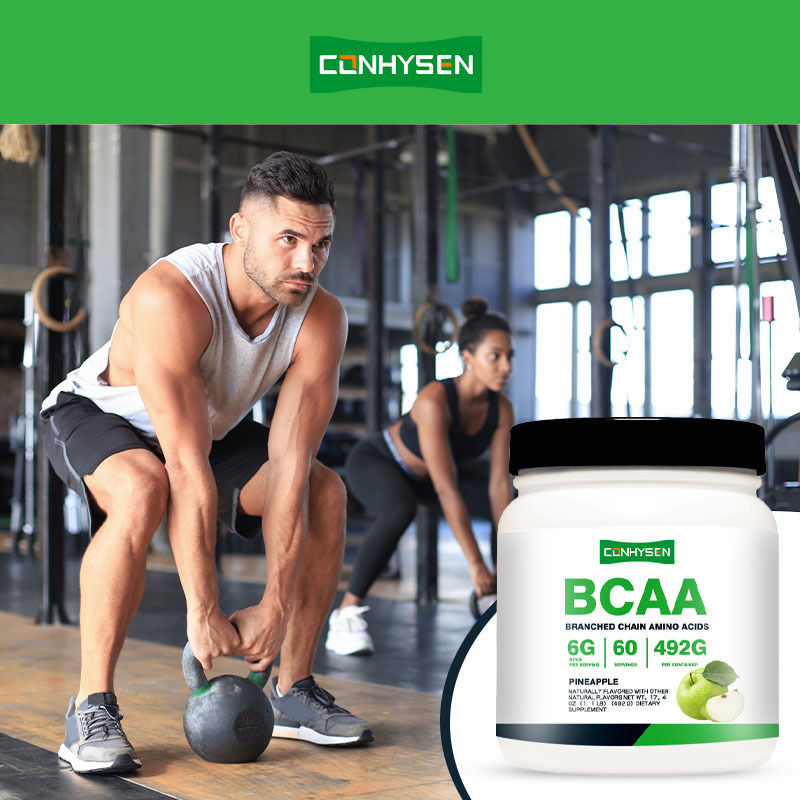 مسحوق الأحماض الأمينية متفرعة السلسلة (BCAA) لصحة الرياضة والتغذية يدعم نمو العضلات ومشروب الطاقة