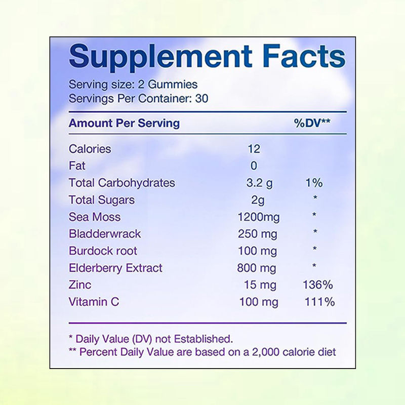 صبغات غبار البحر مع فيتامين سي مصنع موردي الزنك لدعم مضادات الأكسدة