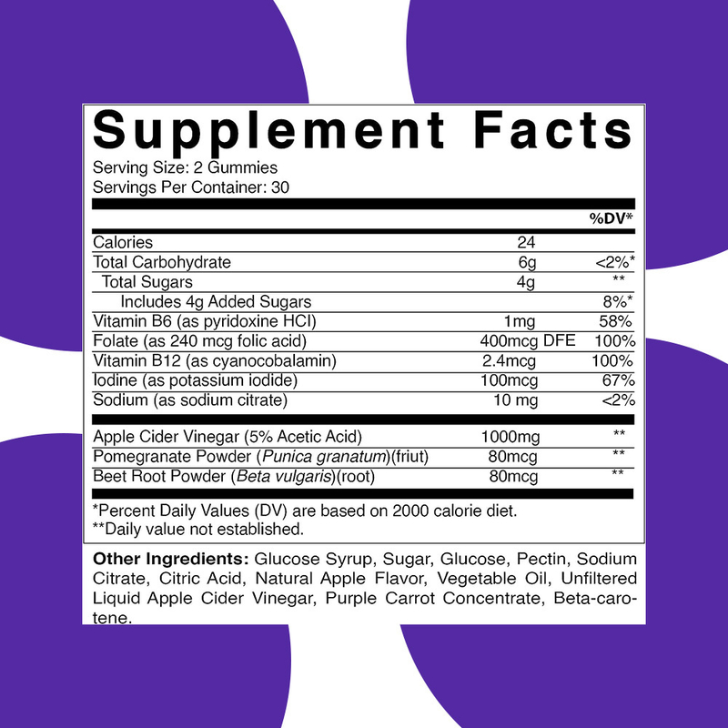 مصنع نكهة التفاح خل التفاح العلكة تعزز إزالة السموم علامة تجارية مخصصة