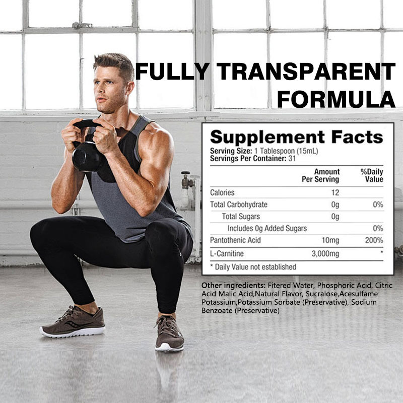 التخصيص بالجملة للكارنيتين شوتس سائل يعزز استقلاب الدهون وإنتاج الطاقة