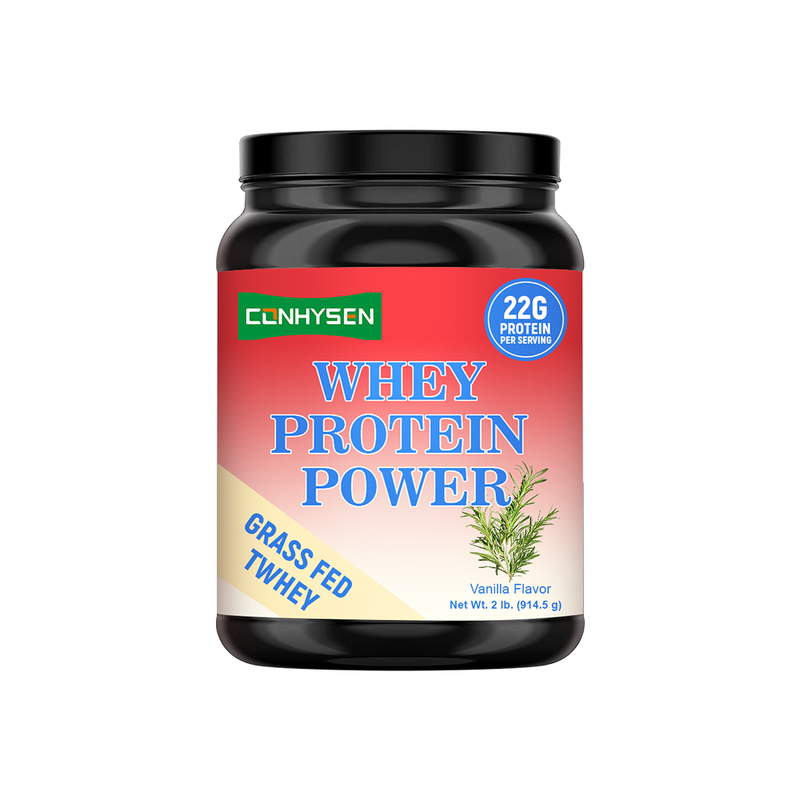 بروتين مصل الحليب قوة عشب غذاء ثلاثي مزيج البروتين يدعم نمو العضلات