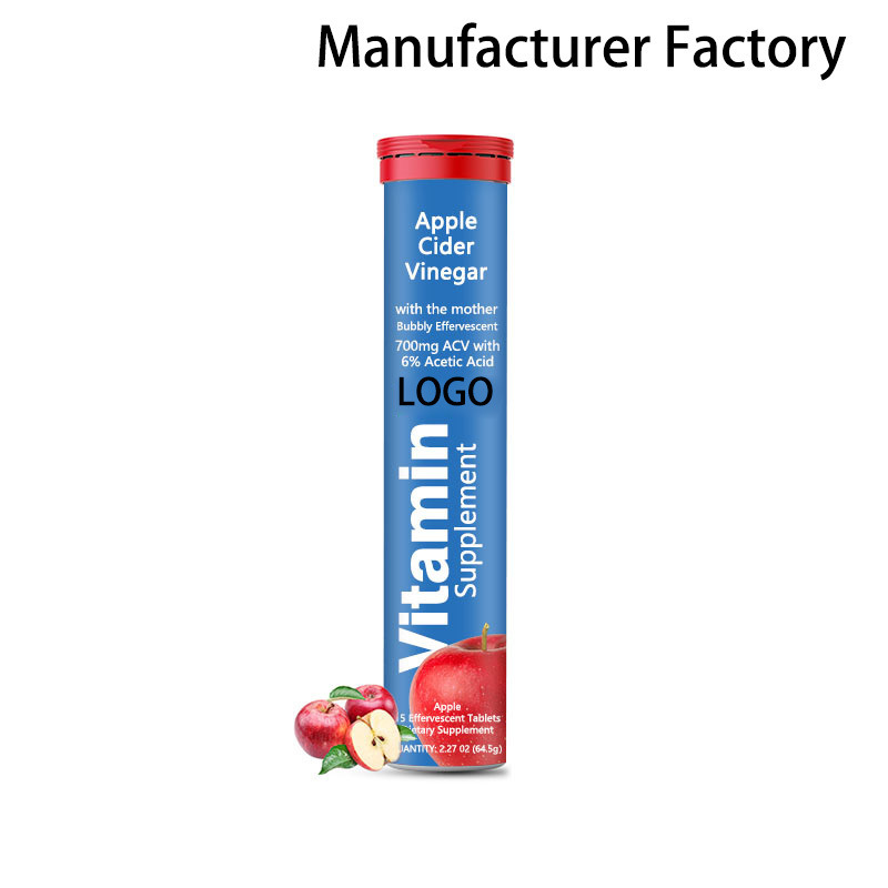 مصنع يبيع بالجملة أقراص فوارة لخل التفاح لمنتجات التخسيس