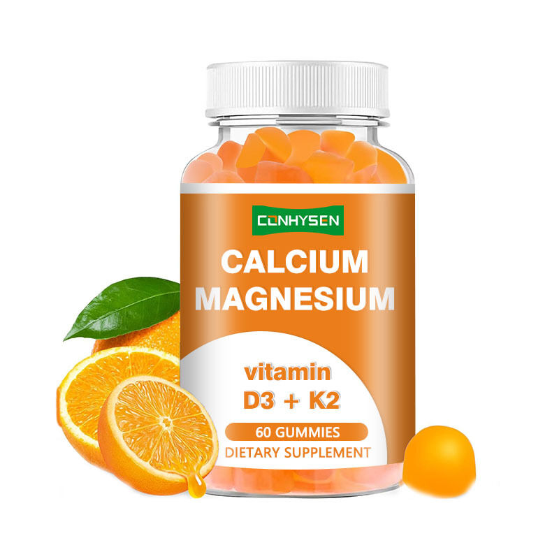 علامة تجارية خاصة: علكات قابلة للمضغ عضوية بنكهة الفاكهة خالية من السكر نباتية الكالسيوم حديد زنك سيلينيوم فيتامين د3 ك2 للبالغين رجال نساء