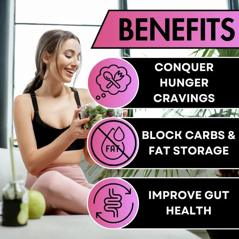 OEM/ODM حارق الدهون الطبيعي للكبار حرق الدهون كبسولة قمع الشهية وفقدان الوزن مكملات الألياف الغذائية