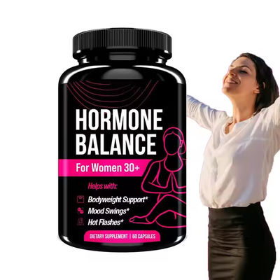 كبسولات توازن الهرمونات العضوية مع مستخلص جذر الـ Tribulus Terrestris Ashwagandha