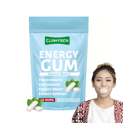 دعم الطاقة للمصنع يساعد على منع تسوس الأسنان علامة مخصصة على علكة الطاقة