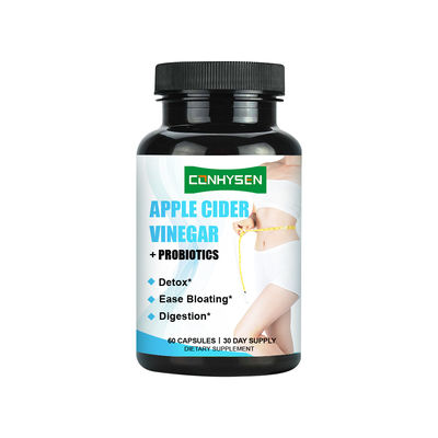 تنظيف وتخلص من السموم كبسولات خل التفاح مع مصنع البروبيوتيكات