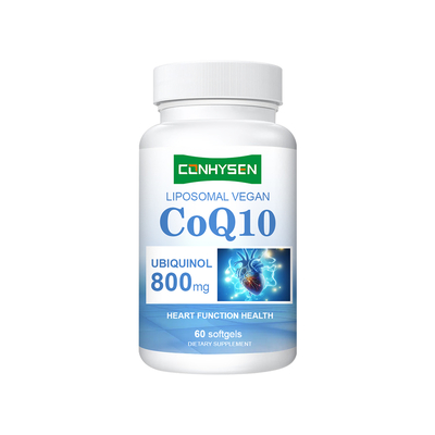 الحفاظ على ضغط الدم الطبيعي CoQ10 Softgels 800mg المصنع حسب الطلب