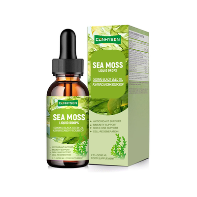 علامة مخصصة دعم وظيفة الغدة الدرقية الطبيعية سمك البحر قطرات سائل مصنع