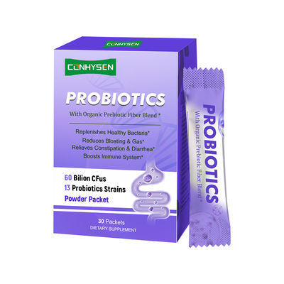 مصنع مسحوق البروبيوتيك العضوي لتعزيز جهاز المناعة بعلامة تجارية مخصصة