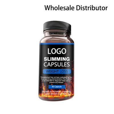 كبسولات تنحيف خاصة (باسم العميل) محسنة، حل طبيعي لمكافحة السيلوليت، للتخلص من السموم، وإنقاص الوزن