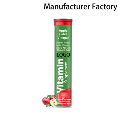 أقراص فوارة من خل التفاح بالجملة من المصنع للتنحيف الطبيعي والفيتامينات